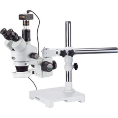 Microscopes; Microscope Type: Stereo; Eyepiece Type: Trinocular; Arm Type: Boom Stand; Single Arm; Image Direction: Upright; Eyepiece Magnification: 10x; Maximum Magnification: 3.5x