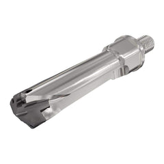 Replaceable Tip Drill: 9 to 9.4 mm Drill Dia, 32.8 mm Max Depth, Modular Connection Shank Uses ICP Inserts, 74.8 mm OAL, Through Coolant