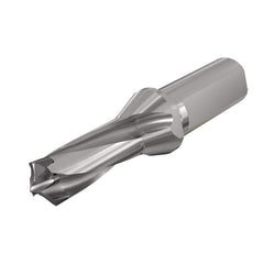 Replaceable Tip Drill: 0.827 to 0.862'' Drill Dia, 1.42″ Max Depth, 1'' Flatted Shank Uses H3P Inserts, 5.15″ OAL, Through Coolant