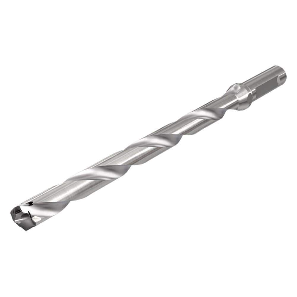 Replaceable Tip Drill: 27 to 27.9 mm Drill Dia, 328.9 mm Max Depth, 32 mm Straight-Cylindrical Shank Uses ICP Inserts, 453.6 mm OAL, Through Coolant