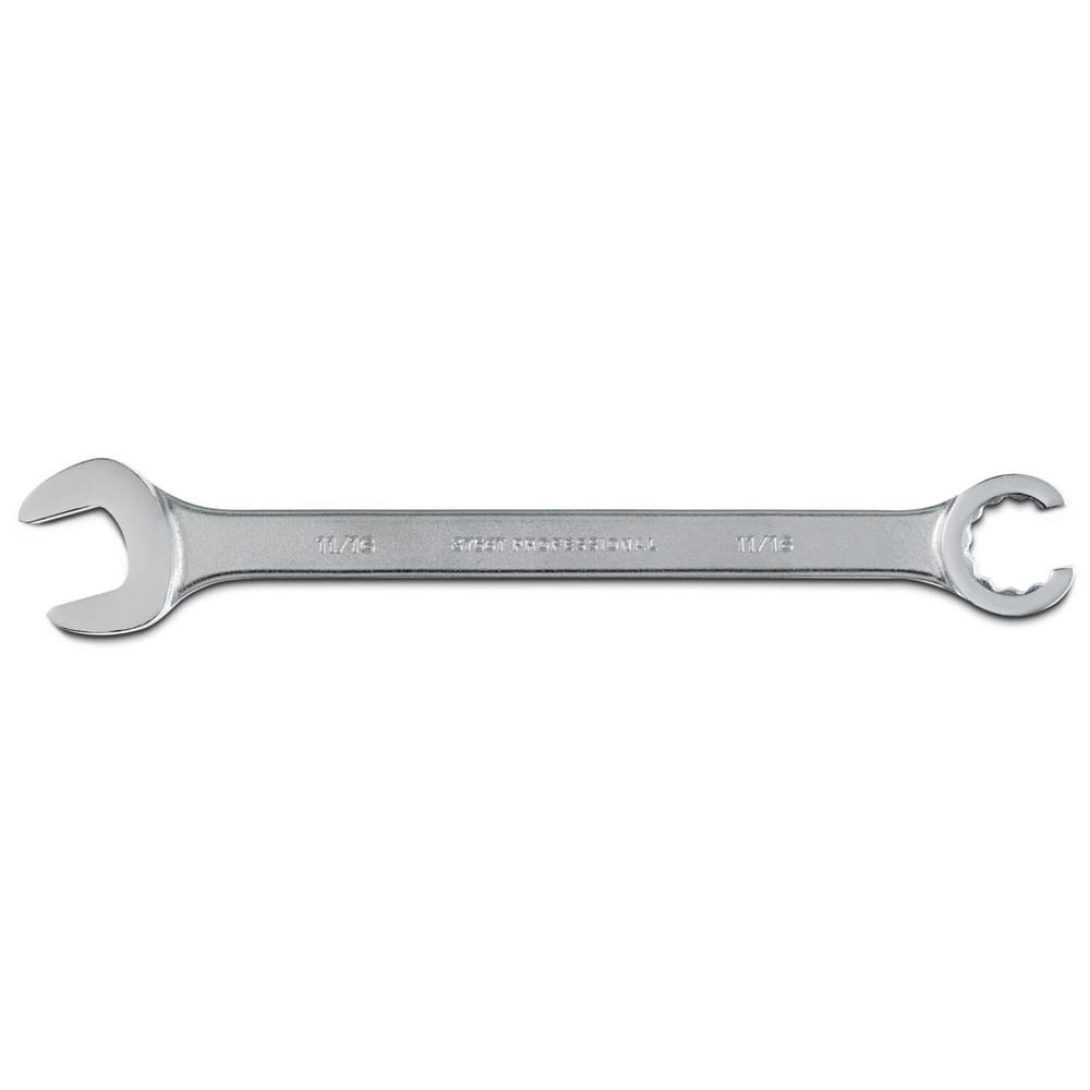 Flare Nut Wrenches; Type: Open End; Size (Inch): 10 mm, 12 mm; Size (mm): 10 mm, 12 mm; Head Type: Double; Offset; Opening Type: 6-Point Flare Nut; Head Offset Angle: 15; Non-sparking: No; Insulated: No; Magnetic: No; Corrosion-resistant: Yes; Ratcheting: