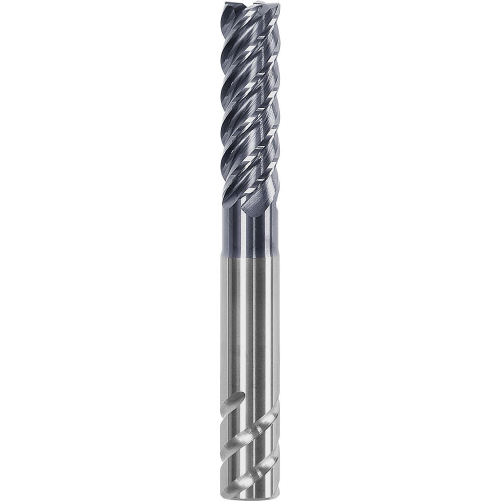 Corner Chamfer End Mill: 0.3125″ Dia, 0.9375″ LOC, 5 Flute, 0.008″ Chamfer Width, Solid Carbide 2.63 mm OAL, AlTiN Coated