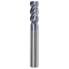 Corner Chamfer End Mill: 0.315″ Dia, 0.748″ LOC, 4 Flute, 0.0079″ Chamfer Width, Solid Carbide 2.52 mm OAL, AlTiN Coated, Centercutting