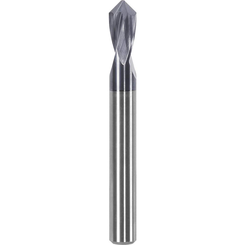 Drill Mills; Number Of Flutes: 2; End Mill Material: Solid Carbide; Helix Angle: 20.00; Point Angle: 90.00; Overall Length: 2.01