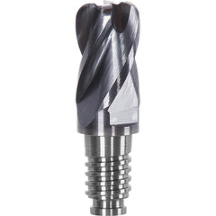 Corner Radius & Corner Chamfer End Mill Heads; Connection Type: Duo-Lock 10; Centercutting: Yes; Flute Type: Helical; Series: Haimer Mill; Number Of Flutes: 4; Overall Length: 0.79