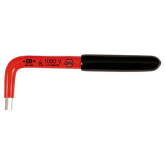 Insulated Metric Hex L-Key. 1.5 mm × 100 mm. Blade Chrome-vanadium steel, hardened. 1000Volt Rated.