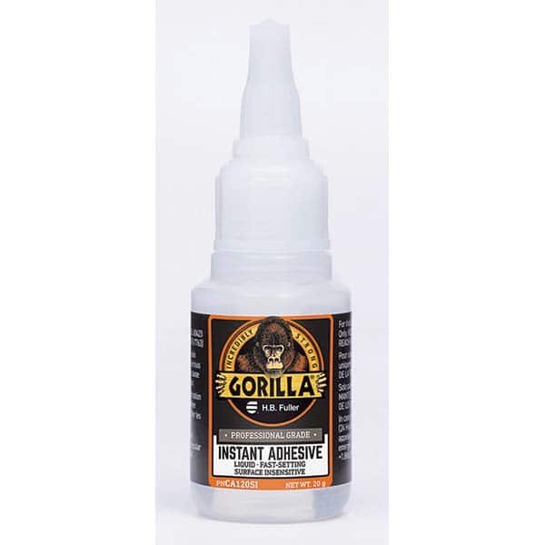 GorillaPro - 20 g Squeeze Bottle Clear Instant Adhesive - Benchmark Tooling