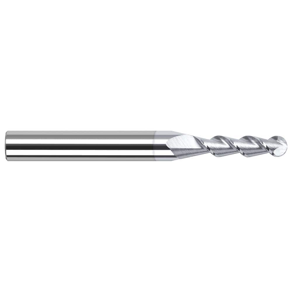 Harvey Tool - Ball End Mills; Mill Diameter (mm): 0.80 ; Mill Diameter (Inch): 1/32 ; Mill Diameter (Decimal Inch): 0.0310 ; Number of Flutes: 2 ; Length of Cut (Inch): 5/32 ; Length of Cut (Decimal Inch): 0.1560 - Exact Industrial Supply