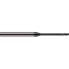 Harvey Tool - 5/64" Diam, 1/2" LOC, 3 Flute Solid Carbide Ball End Mill - Exact Industrial Supply