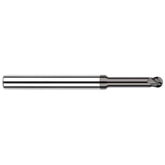 Harvey Tool - 1/4" Diam, 3/8" LOC, 4 Flute Solid Carbide Ball End Mill - Exact Industrial Supply