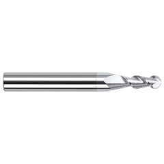 Harvey Tool - Ball End Mills; Mill Diameter (mm): 3.00 ; Mill Diameter (Decimal Inch): 0.1180 ; Number of Flutes: 2 ; Length of Cut (mm): 9.0000 ; Length of Cut (Decimal Inch): 0.3540 ; Material: Solid Carbide - Exact Industrial Supply