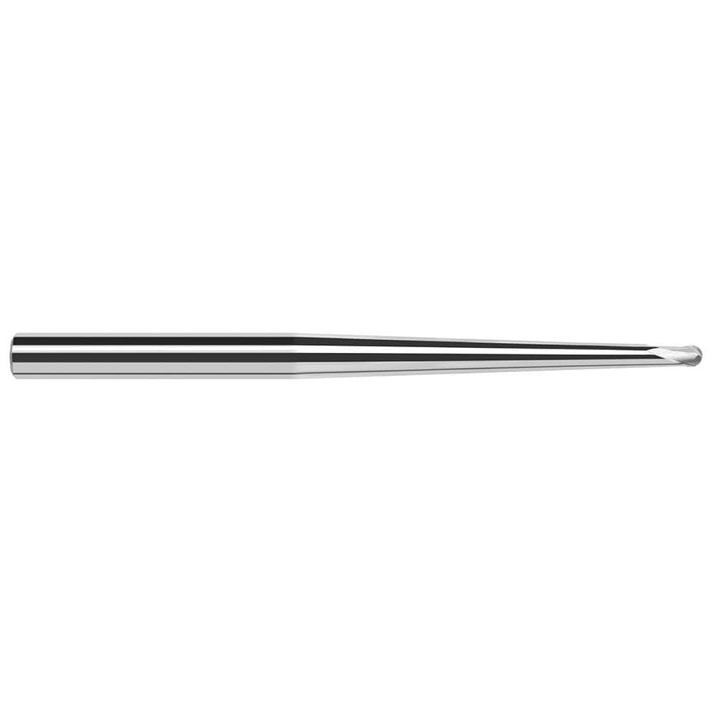 Harvey Tool - Ball End Mills; Mill Diameter (Inch): 5/64 ; Mill Diameter (Decimal Inch): 0.0780 ; Number of Flutes: 2 ; Length of Cut (Inch): 1/16 ; Length of Cut (Decimal Inch): 0.0620 ; Material: Solid Carbide - Exact Industrial Supply