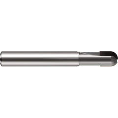 Harvey Tool - 1/4" Diam, 5/16" LOC, 2 Flute Brazed Solid Carbide Ball End Mill - Exact Industrial Supply