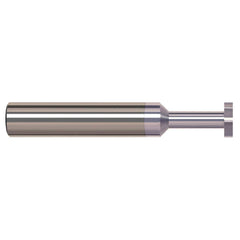 Harvey Tool - 1/4" Cut Diam, 1/16" Cut Width, 1/4" Shank, Straight-Tooth Woodruff Keyseat Cutter - Exact Industrial Supply