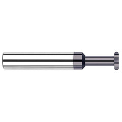 Harvey Tool - 5/32" Cut Diam, 0.5mm Cut Width, 3/16" Shank, Straight-Tooth Woodruff Keyseat Cutter - Exact Industrial Supply