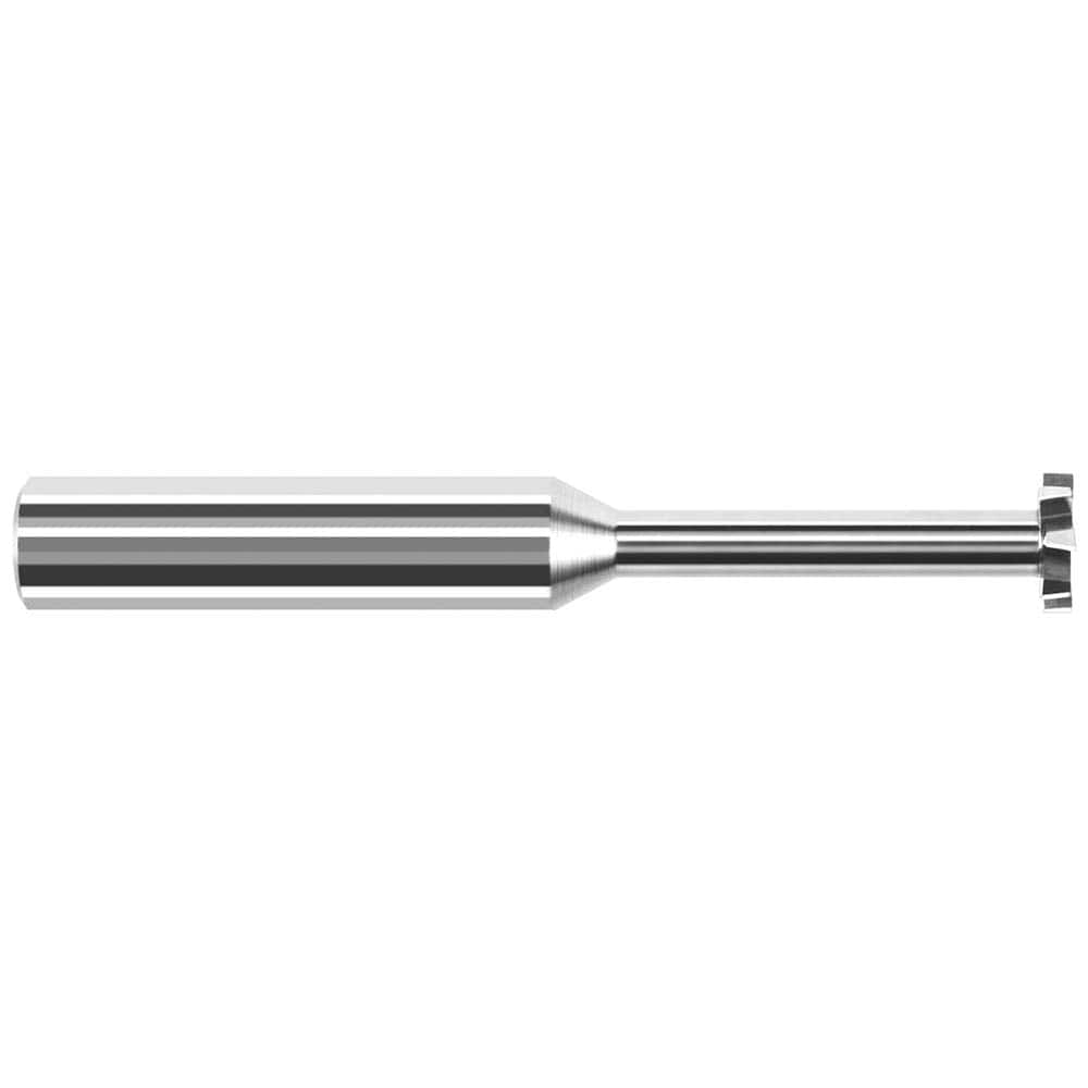 Harvey Tool - 1/2" Cut Diam, 1/8" Cut Width, 1/2" Shank, Staggered-Tooth Woodruff Keyseat Cutter - Exact Industrial Supply