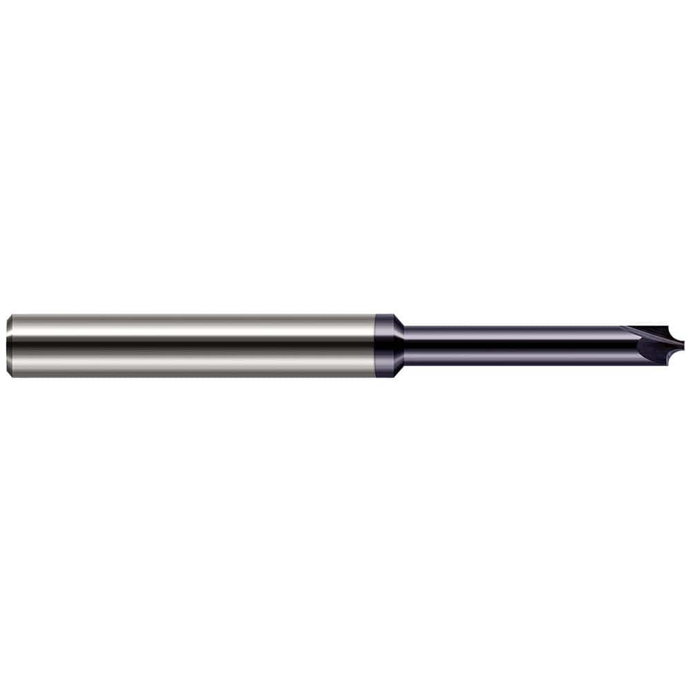 Harvey Tool - Corner Rounding End Mills; Material: Solid Carbide ; Single or Double End: Single ; Radius (Decimal Inch): 0.0100 ; Mill Diameter (Inch): 1/32 ; Mill Diameter (Decimal Inch): 0.0310 ; Number of Flutes: 2 - Exact Industrial Supply