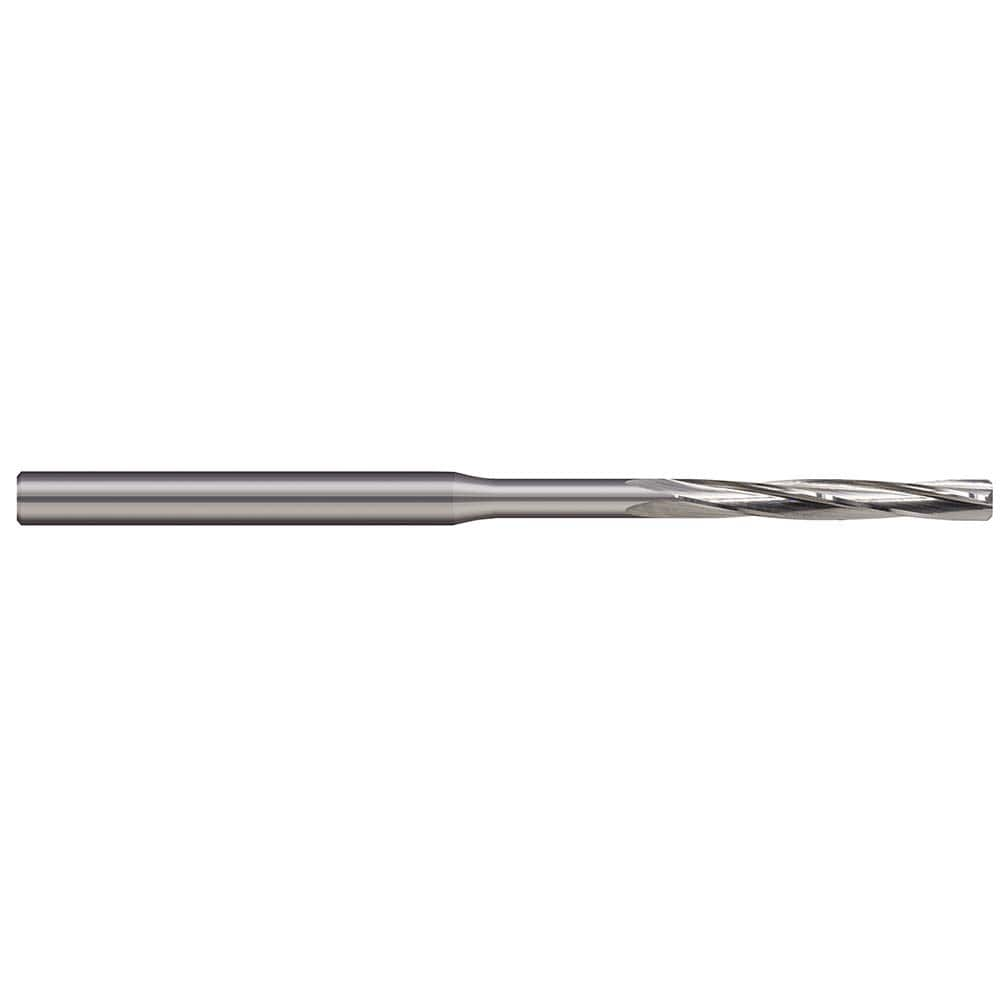 Harvey Tool - 0.8mm Diam 4-Flute Straight Shank Helical Flute Solid Carbide Chucking Reamer - Exact Industrial Supply