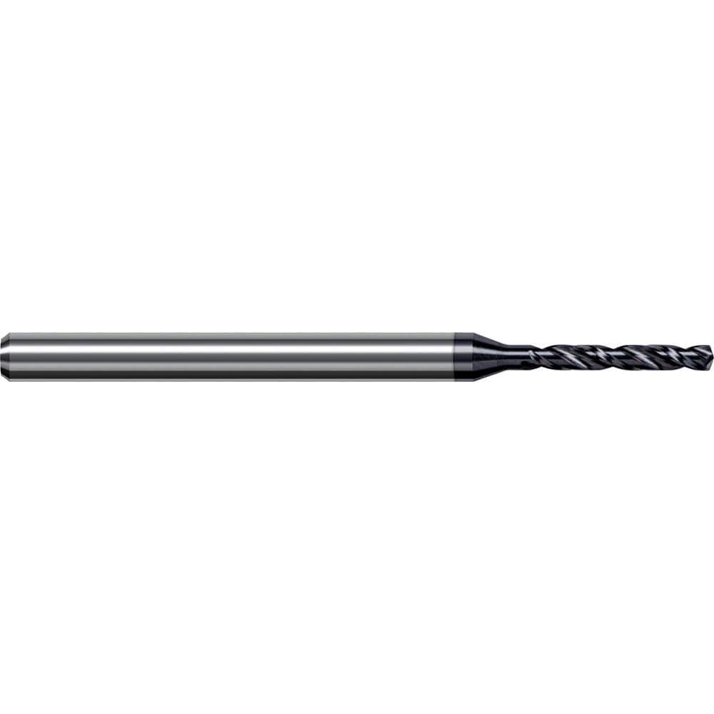 Micro Drill Bit: 140 °, Solid Carbide AlTiN Nano Finish, RH Cut, Spiral Flute, Straight-Cylindrical Shank
