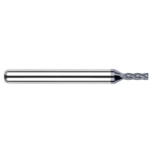 Miniature End Mills - Stub & Standard - 0.0930″ (3/32″) Cutter Diameter × 0.1390″ Length of Cut Carbide Square End Mill, 2 Flutes, AlTiN Coated - Exact Industrial Supply