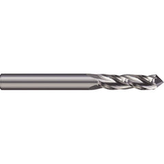 Drill Mill: 1/2″ Dia, 1″ LOC, 3 Flutes, 90 ° Point, Solid Carbide 3″ OAL, 1″ Shank Dia, Uncoated