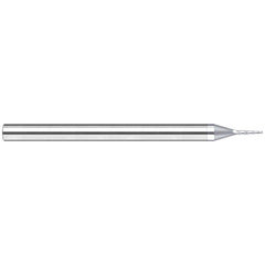 Harvey Tool - 5° per Side 0.03" Small End Diam 5/32" LOC 3-Flute Solid Carbide Tapered Square End Mill