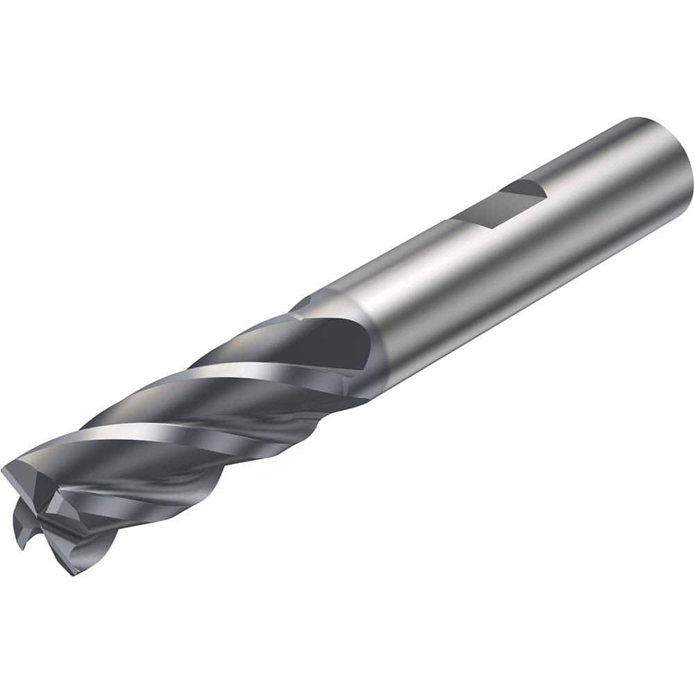 Sandvik Coromant - Corner Radius & Corner Chamfer End Mills; Mill Diameter (mm): 20.00 ; Mill Diameter (Decimal Inch): 0.7870 ; End Type: Corner Chamfer ; Chamfer Width (mm): 0.250 ; Number of Flutes: 4 ; Material: Solid Carbide - Exact Industrial Supply
