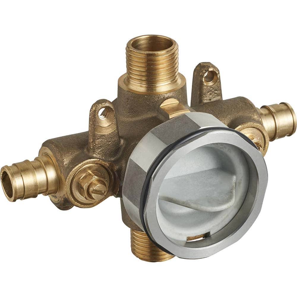 American Standard - Tub & Shower Faucets; Type: Rough-in valve ; Style: Not applicable ; Design: Temp/Press Valve ; Material: Brass ; Handle Type: No handle ; Handle Material: Non-Metallic - Exact Industrial Supply