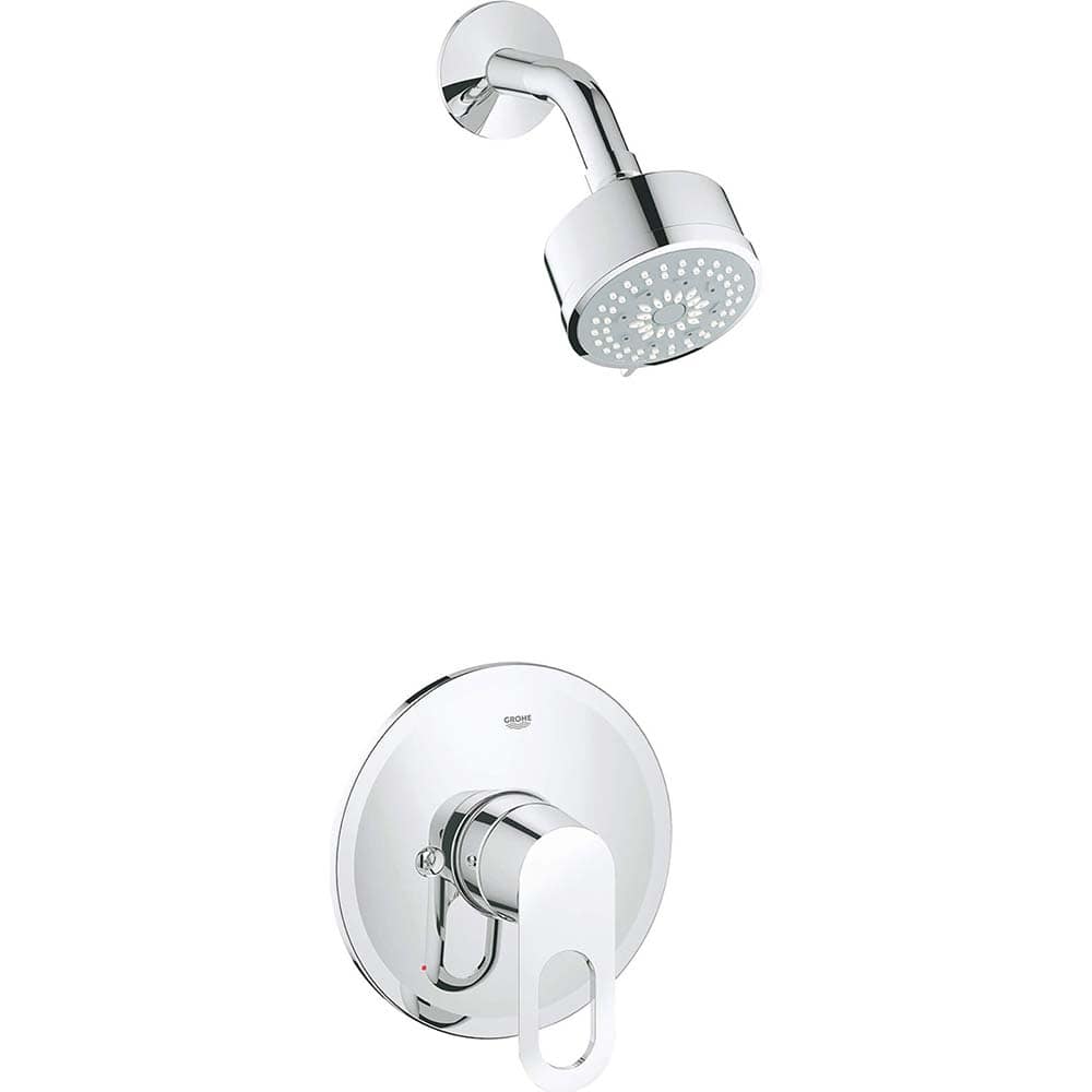 Grohe - Tub & Shower Faucets; Type: Shower trim only ; Style: BauLoop ; Design: Temp/Press Valve ; Material: Metal ; Handle Type: Lever ; Handle Material: Metal - Exact Industrial Supply