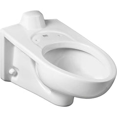 American Standard - Toilets; Type: Wall mounted toilet ; Bowl Shape: Elongated ; Mounting Style: Wall Mounted ; Gallons Per Flush: 1.1 ; Overall Height: 15 ; Overall Width: 14 - Exact Industrial Supply