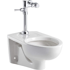 American Standard - Toilets; Type: Wall mounted toilet ; Bowl Shape: Elongated ; Mounting Style: Wall Mounted ; Gallons Per Flush: 1.1 ; Overall Height: 15 ; Overall Width: 14 - Exact Industrial Supply