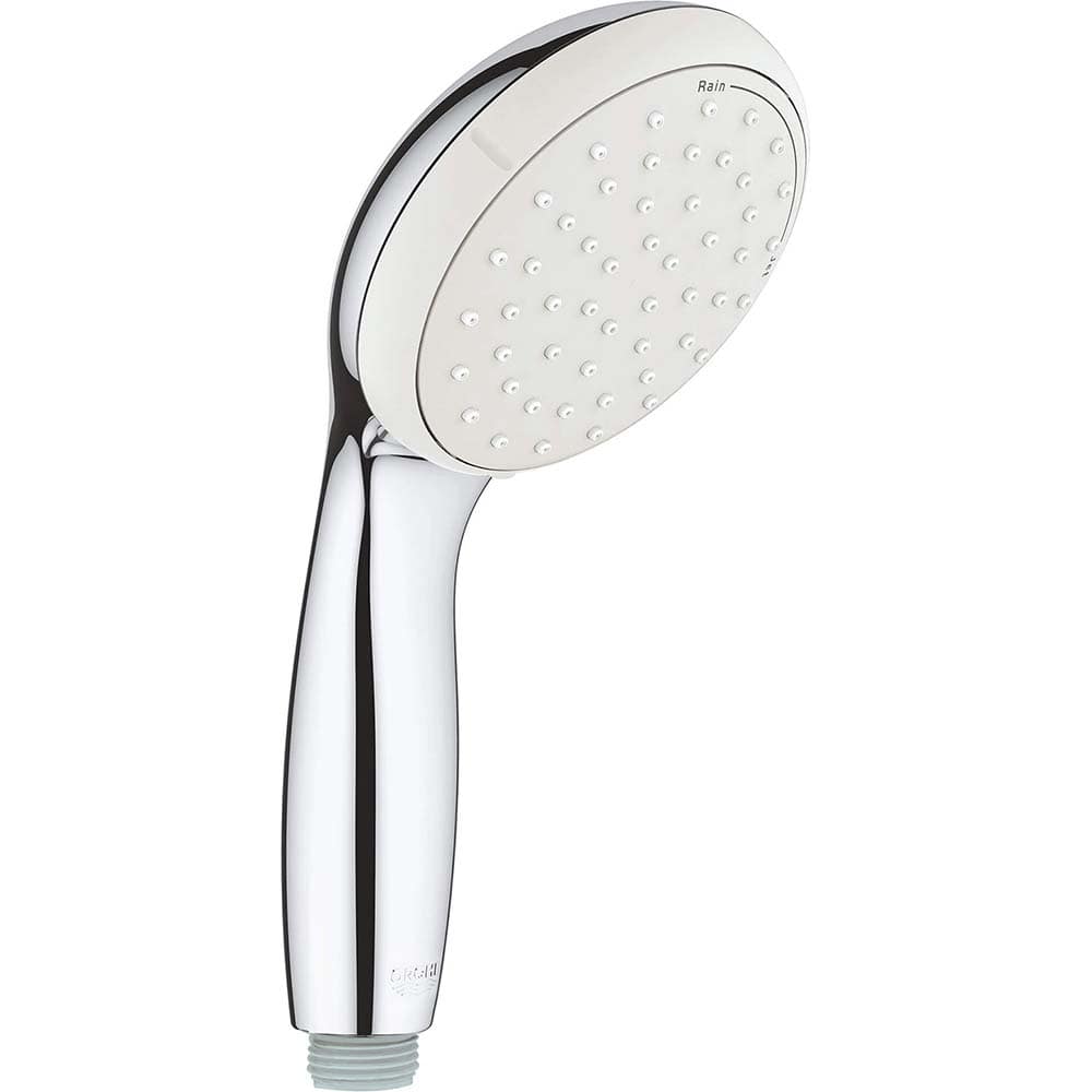 Grohe - Shower Heads & Accessories; Type: Hand Shower ; Material: Metal ; GPM: 1.75 ; Face Diameter: 4 (Inch); Finish/Coating: Polished Chrome ; Settings: Spray, Pulse, Combination Pulse-Massage - Exact Industrial Supply