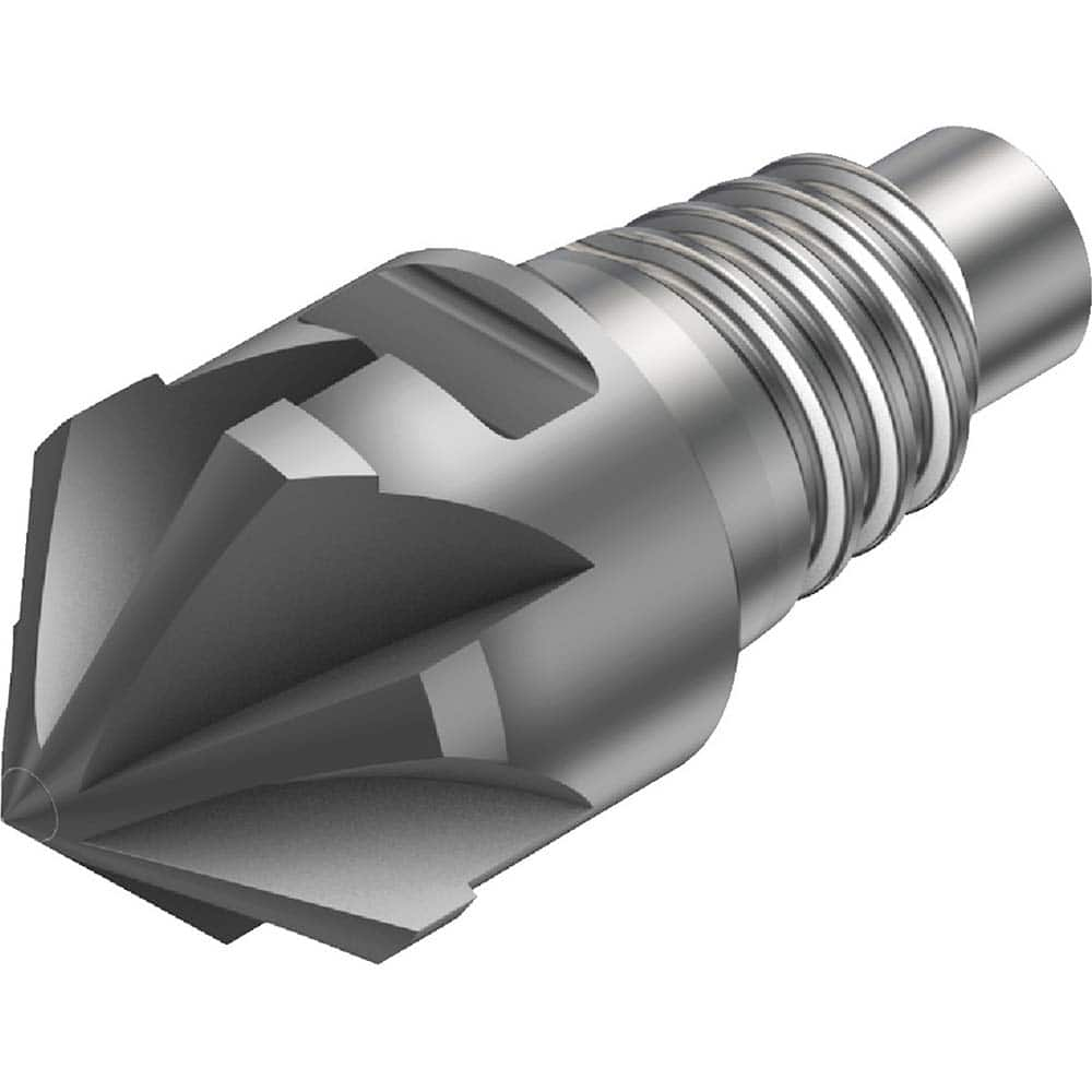 Sandvik Coromant - Corner Radius & Corner Chamfer End Mill Heads; Mill Diameter (mm): 3.00 ; Mill Diameter (Decimal Inch): 0.1181 ; End Type: Corner Radius ; Corner Radius (mm): 4.90 ; Number of Flutes: 8 ; Material: Solid Carbide - Exact Industrial Supply