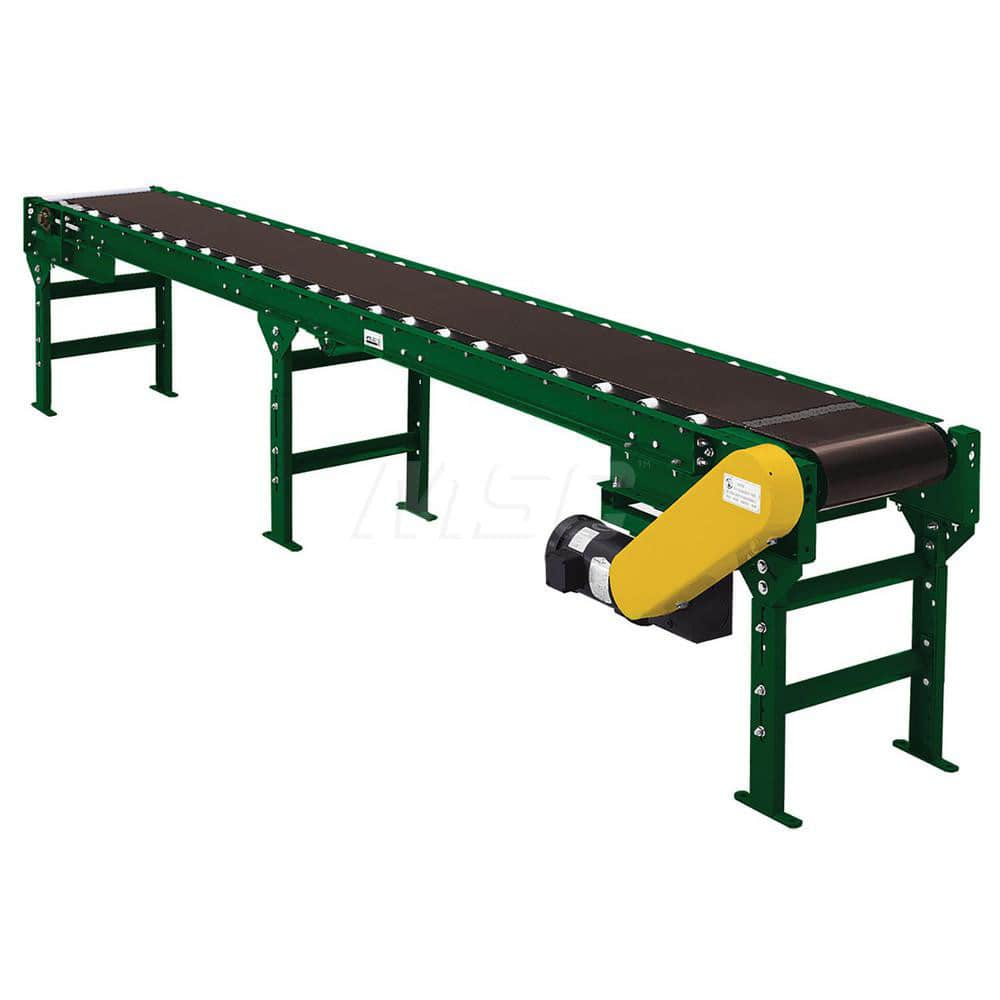 Motorized Conveyors; Type: Roller Bed Channel Frame; Belt Width (Inch): 30.0000; Centerline Distance (Inch): 6.000; Shape: Straight; Length (Feet): 17; Additional Information: Assembly Required; Bed Width (Decimal Inch): 36.0000