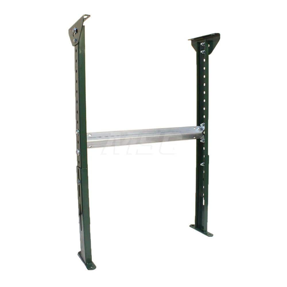 Conveyor Accessories; Type: H Stand; Width (Inch): 17; For Use With: Conveyor of 2-1/2 and 3-1/2″ channel frames and 10″ BF channel frames; Overall Height: 43.0000 in; Material: Steel; Overall Length (Inch): 8.00; Length: 8.00; Overall Length: 8.00; Acces