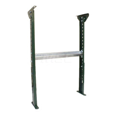 Conveyor Accessories; Type: H Stand; Width (Inch): 32; For Use With: Conveyor of 2-1/2 and 3-1/2″ channel frames and 10″ BF channel frames; Overall Height: 43.0000 in; Material: Steel; Overall Length (Inch): 8.00; Length: 8.00; Overall Length: 8.00; Acces