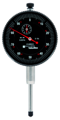 2-1/4" Face 0-100 Dial Reading .001" Graduation Black Face Indicator - Benchmark Tooling