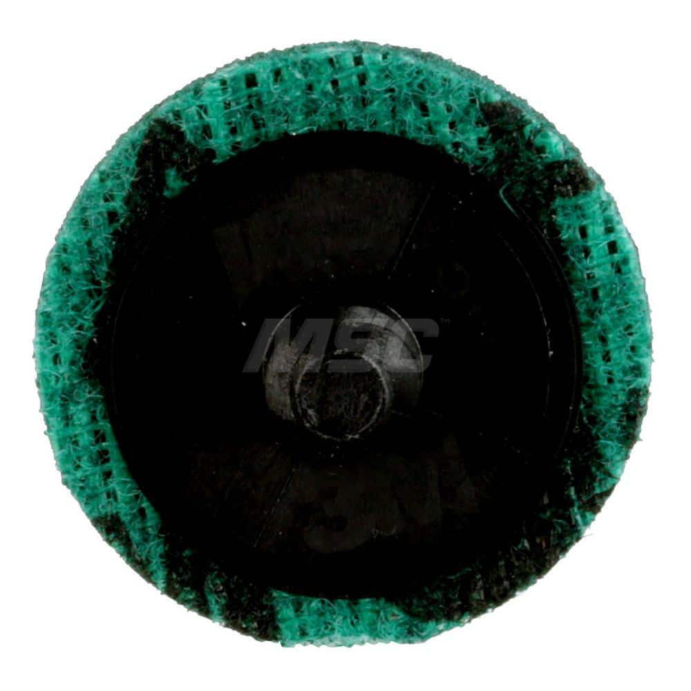 Quick-Change Disc: Roloc TR, 1-1/2″ Disc Dia, Ceramic, Non-Woven Green, Non-Woven Backed, 30,000 RPM