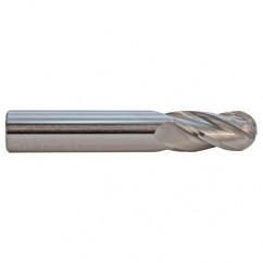 3.5mm TuffCut GP Standard Length 4 Fl Ball Nose Center Cutting End Mill - Benchmark Tooling