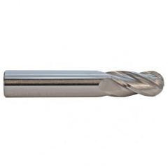 1 TuffCut GP Standard Length 4 Fl Ball Nose TiCN Coated Center Cutting End Mill - Benchmark Tooling
