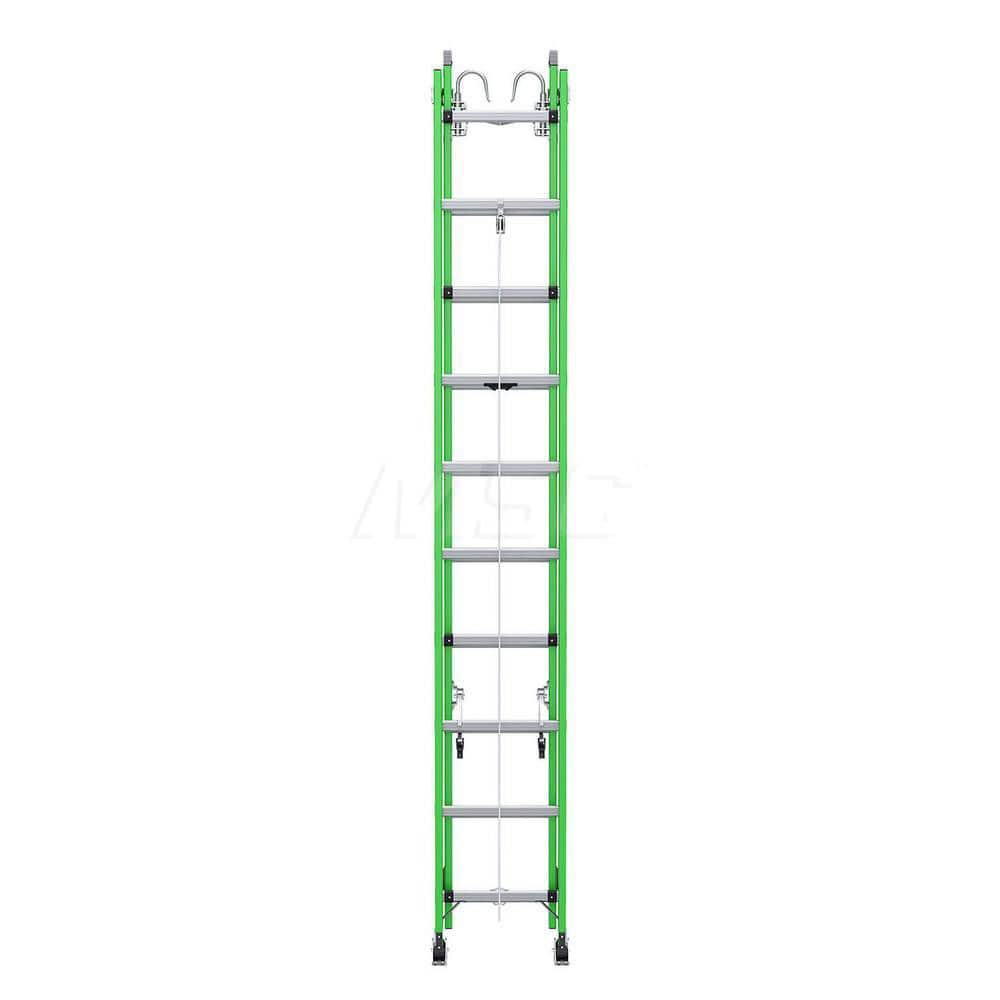 Extension Ladders; Type: Extension Ladder; Material: Fiberglass; Working Length: 29 Feet; Load Capacity (Lb.): 375; Extended Ladder Height: 32; Step Material: Aluminum; Step Ladder Height: 25.17; Overall Depth: 6 in; Number Of Steps: 32; Ladder Rating: Ty