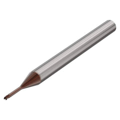 Corner Radius End Mill: 0.1″ Radius, 3 Flutes, Solid Carbide 4″ Shank Dia, Helix, HXT Coated, Centercutting, Series SME714