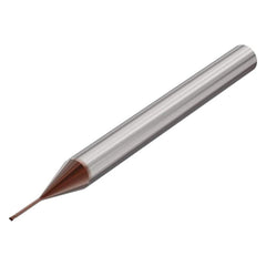 Corner Radius End Mill: 0.05″ Radius, 2 Flutes, Solid Carbide 4″ Shank Dia, Helix, HXT Coated, Centercutting, Series SME714