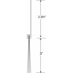 Sweeps & Seals; Product Type: Garage & Dock Door Sweep with Weather Seal; Flange Material: Anodized Aluminum; Overall Height: 6; Bristle Length: 3; Flange Width: 3.0000; Bristle Material: Polypropylene; Overall Length (Inch): 8.00; Length (Inch): 8.00; Ov