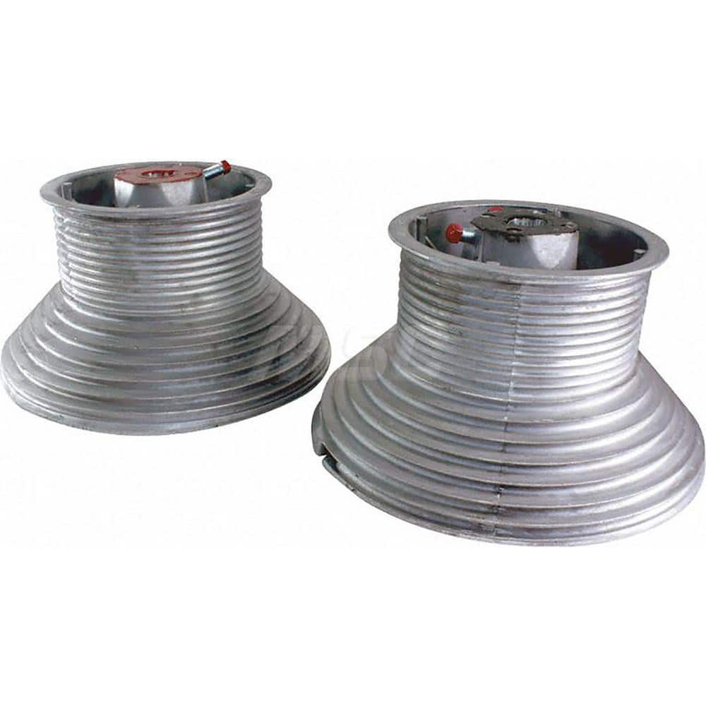 Garage Door Hardware; Type: Cable Drum, Hi-Lift , Keyed; For Use With: Commercial Doors; Material: Aluminum; Includes: Maximum Lift Height 164 in., Lifting Weight Per Drum 800 lbs Max Cable Dia 1/4 in, use with 1 in Shaft; For Use With: Commercial Doors;