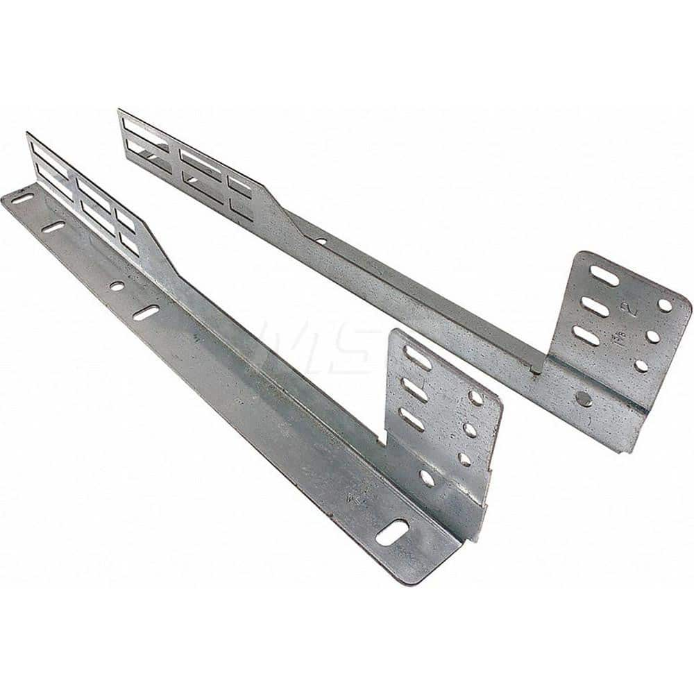 Garage Door Hardware; Type: Garage Door Universal, Slotted, Flag Angle Bracket; For Use With: Commercial Doors; Material: Steel; Finish/Coating: Galvanized; Includes: Use for Doors 1 to 2 in. Thick; For Use With: Commercial Doors; Finish: Galvanized; Hard