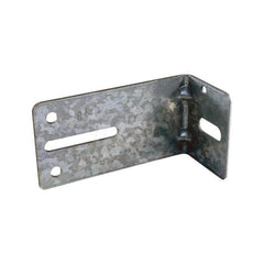 Garage Door Hardware; Type: Garage Door Track Jamb bracket, # 10; For Use With: Commercial Doors; Material: Steel; Overall Length: 4.38; Overall Width: 2; Overall Height: 1.75; Finish/Coating: Galvanized; Includes: Mounting Holes and Track Attachment Slot