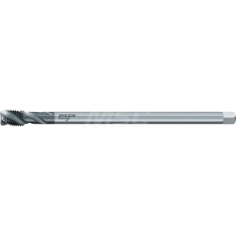 Extension Tap: M20 x 2.5, 4 Flutes, TiCN Finish, Cobalt, Long Reach 2-3 P, 25″ Thread Length, 6H Class of Fit