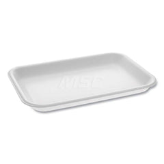 Plate & Tray: Foam, White, Solid