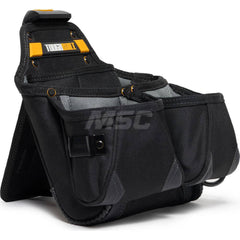 Tool Pouches & Holsters; Holder Type: Tool Pouch; Tool Type: Tool Belts & Accessories; Material: Polyester; Closure Type: No Closure; Color: Black; Number of Pockets: 4.000; Belt Included: No; Overall Depth: 7.48; Overall Height: 15.24; Insulated: No; Tet